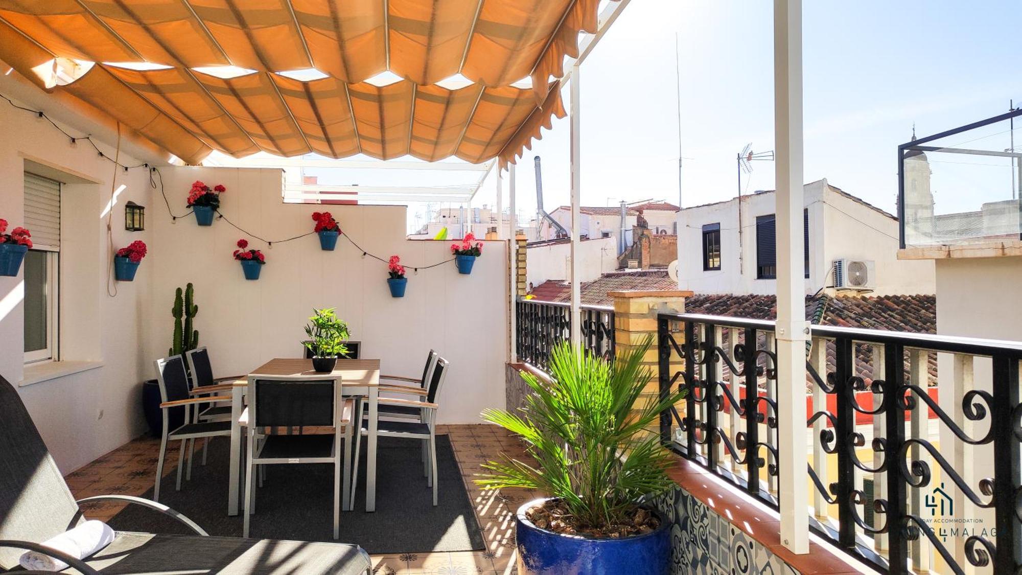 דירות Living4Malaga Sun&Terrace Penthouse מראה חיצוני תמונה