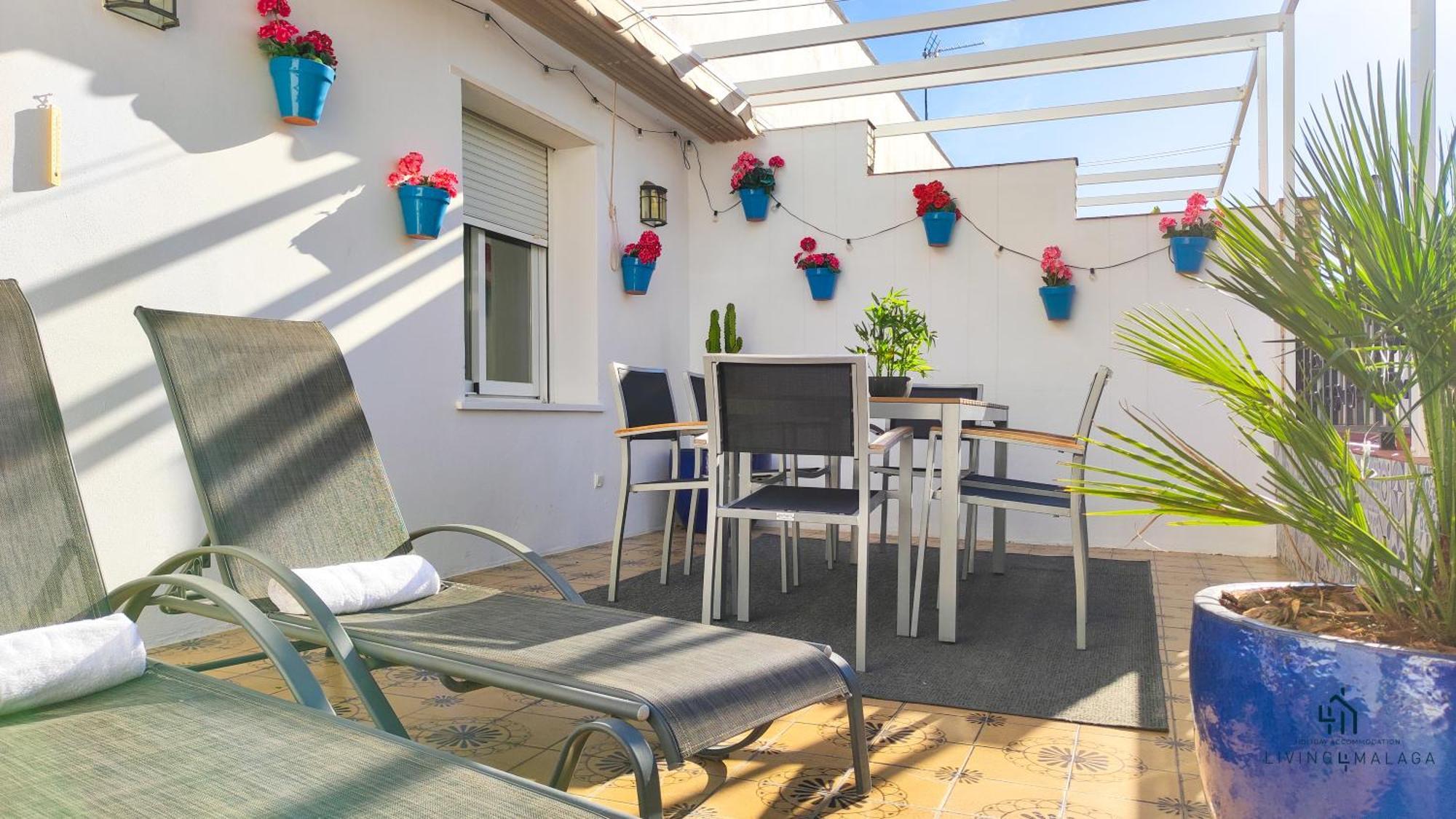 דירות Living4Malaga Sun&Terrace Penthouse מראה חיצוני תמונה